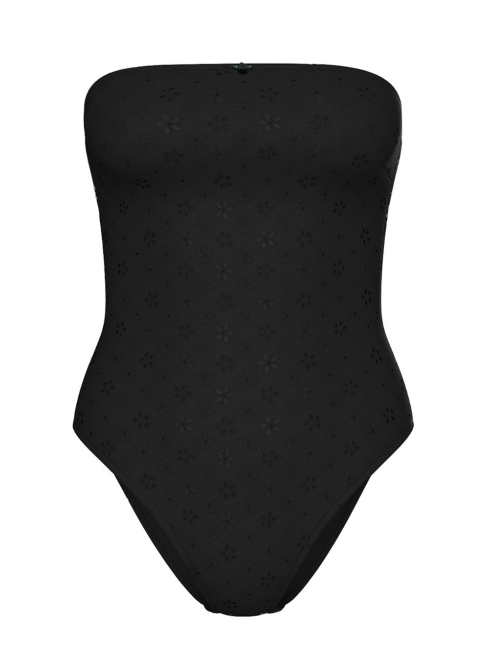 PINK Victoria's Secret Black Strapless One-Piece Swimsuit